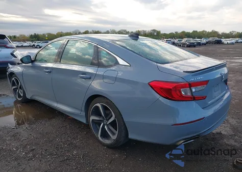 2021 Honda Accord Sport из США, поврежденный, VIN 1HGCV1F39MA100458
